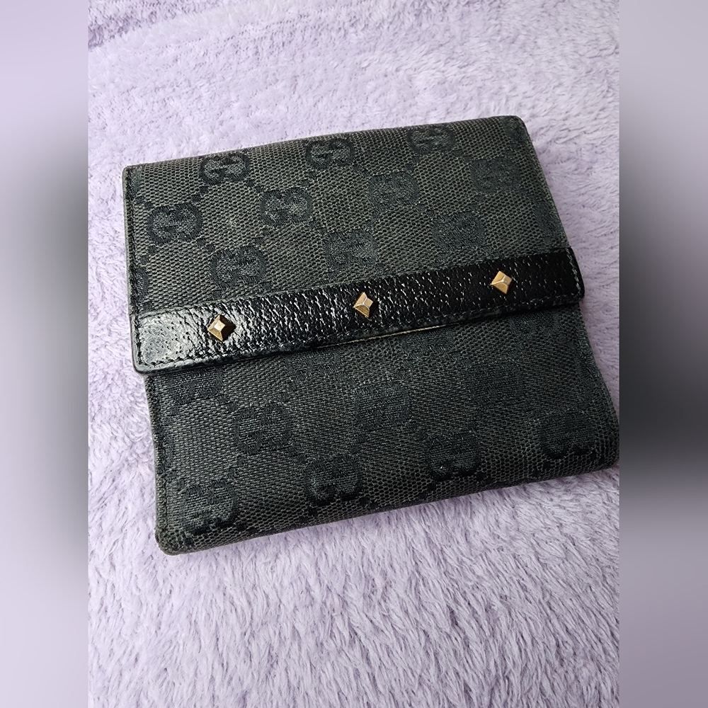 GUCCI GG Canvas & Leather Wallet